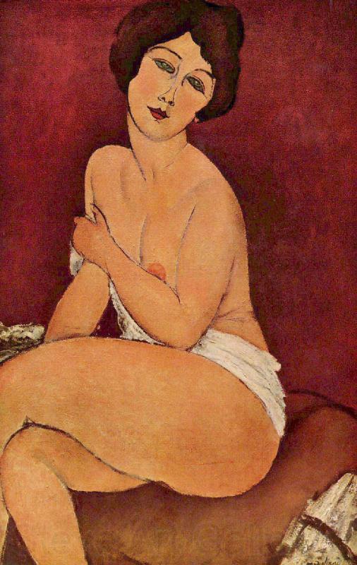Amedeo Modigliani Nude Sitting on a Divan